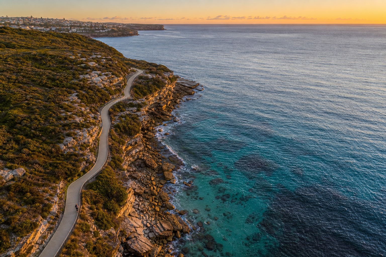 Aerial view of walking paths available with Detoxvivoneck trail packs